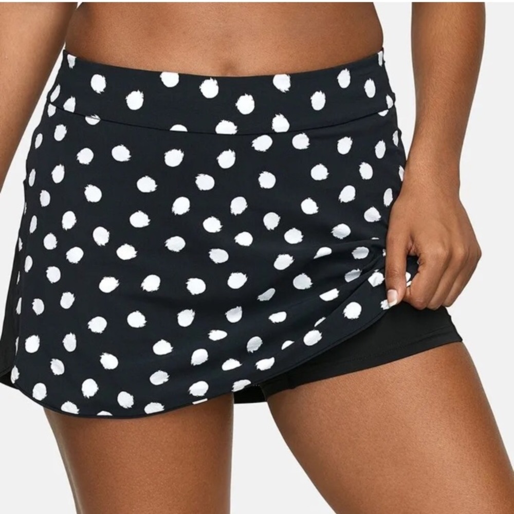 Outdoor Voices Black Polka Skort